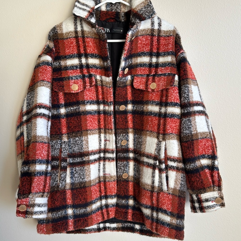 ZARA oversize shirt short coat